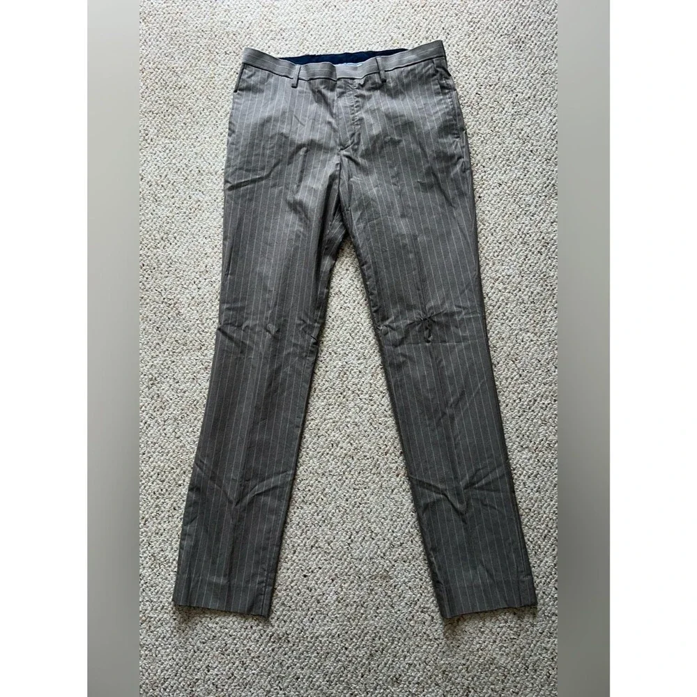 Banana Republic 32x34 Blue and White Stripe Slim Fit